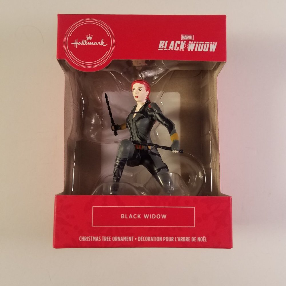 hallmark marvel black widow christmas ornament new